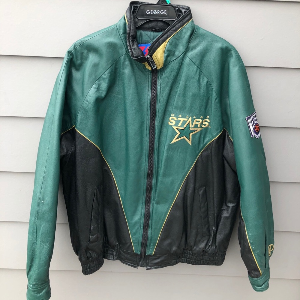 Dallas Stars leather coat